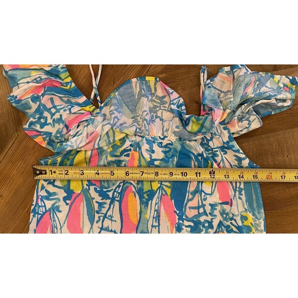 Lilly Pulitzer Tamiami Off-the-Shoulder Top in “Beach and Bae” Size XXS‎ - Picture 7 of 9